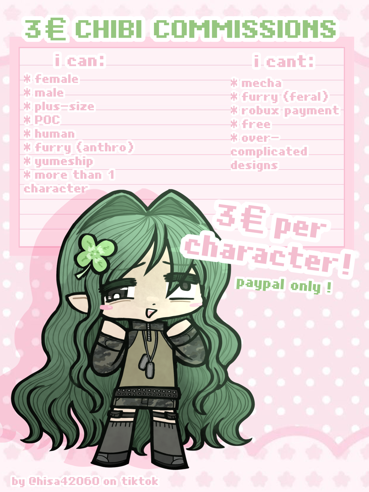 commissionsheet